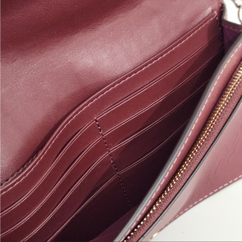 Coach anna fold over crossbody clutch bag rainbow - Picture 6 of 8